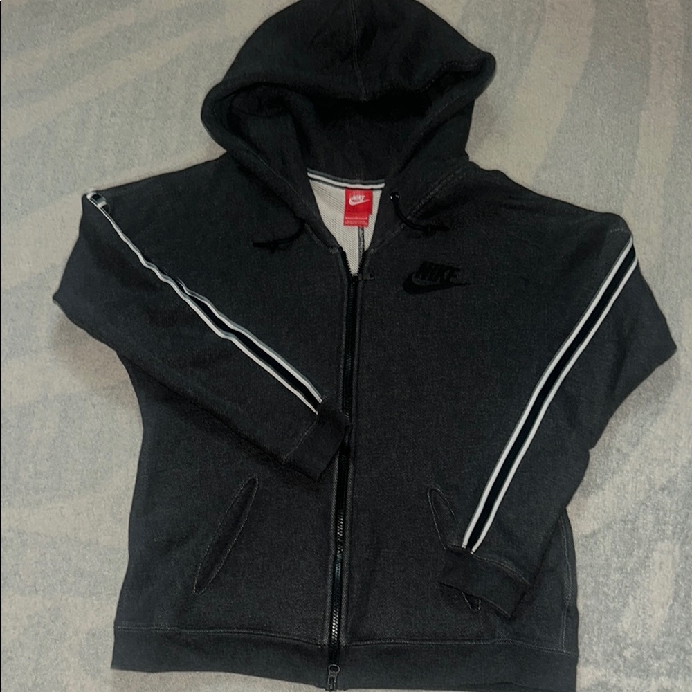 Nike Black Zip-Up Hoodie